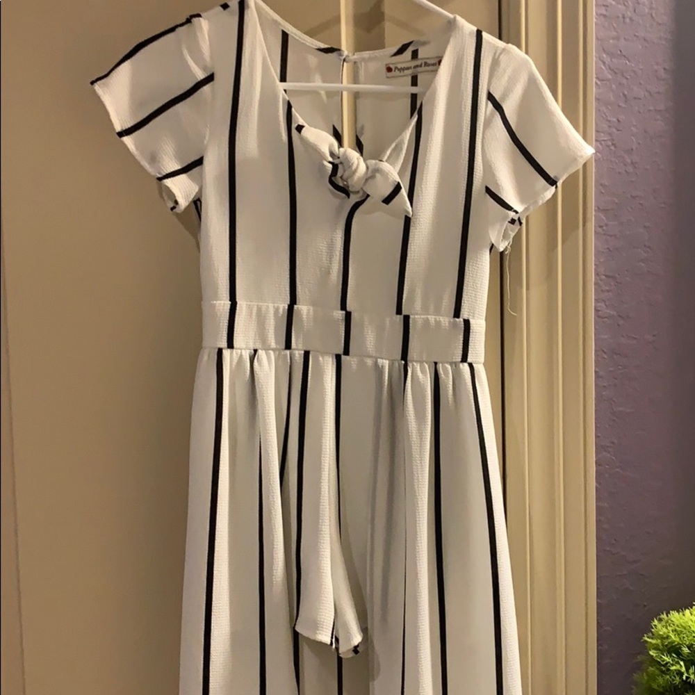 Striped Maxi romper